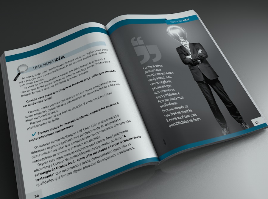 Diagramação interna 3 Dupla interna do livro Crise Financeira